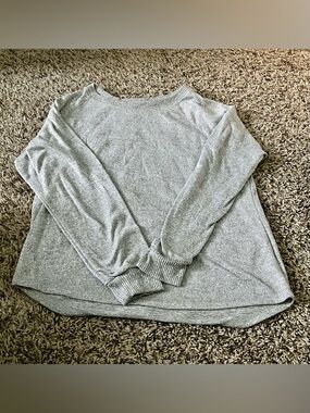 Karen Neuburger Gray Lightweight Long-Sleeve Sweater Top